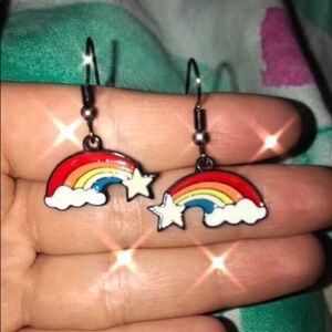 RAINBOW DASH ENAMEL EARRINGS
